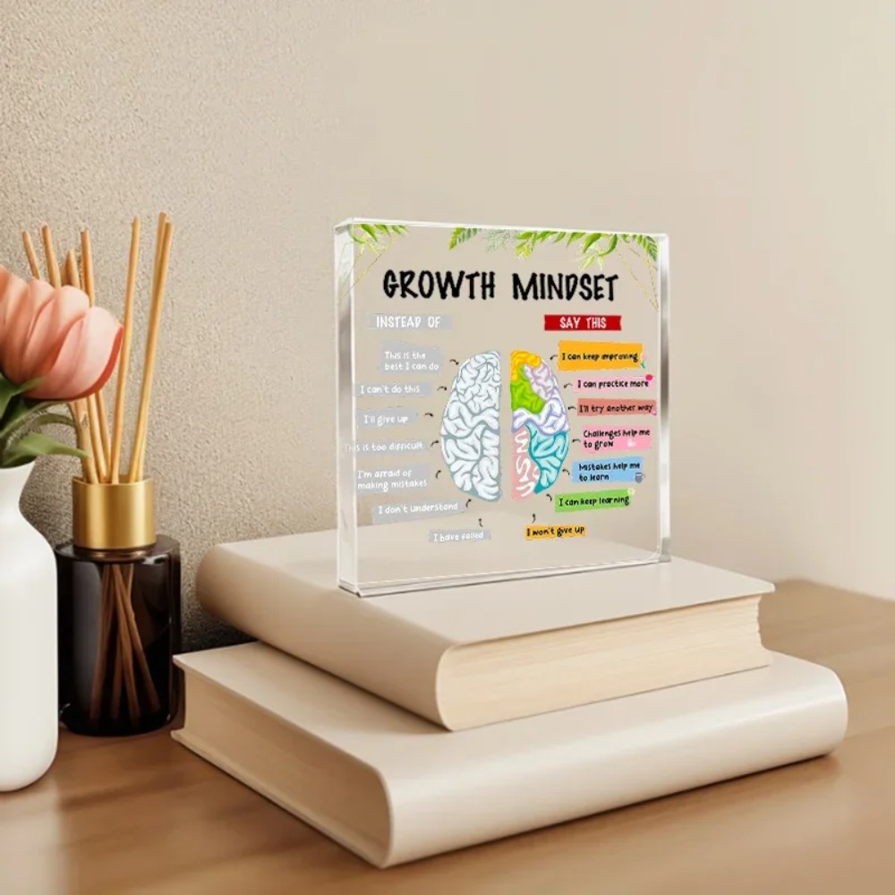 Health Wellness Office - CIFBUY Kristal Akrilik Masaüstü Süsleme Zihinsel