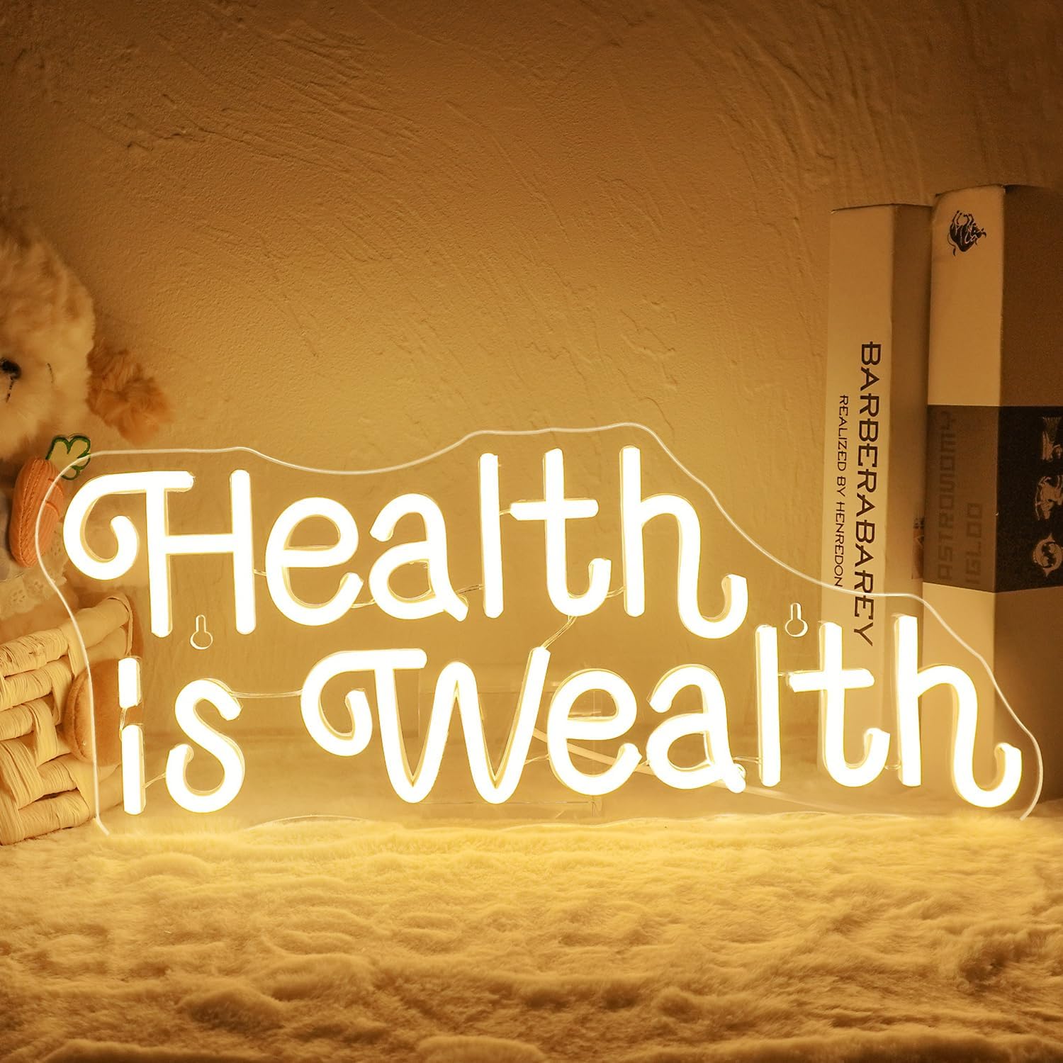 Sağlık Zenginliktir Neon Tabel - Health Wellness Office incelemesi ve fiyatı