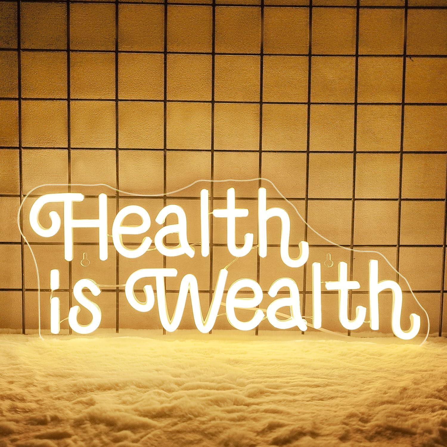 Sağlık Zenginliktir Neon Tabel - Health Wellness Office incelemesi ve fiyatı